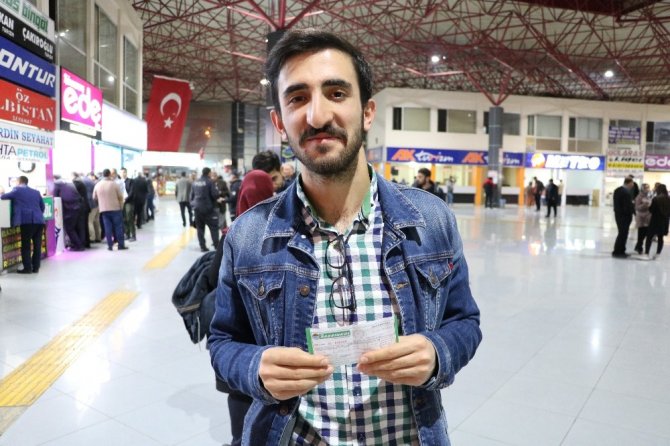 Kahramanmaraş otogarında üniversite tatili yoğunluğu