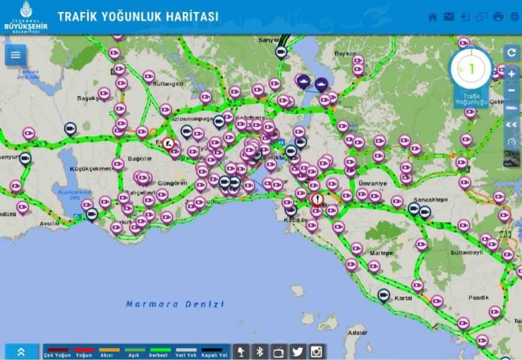 İstanbul'da trafik yoğunluğu yüzde 1’e düştü