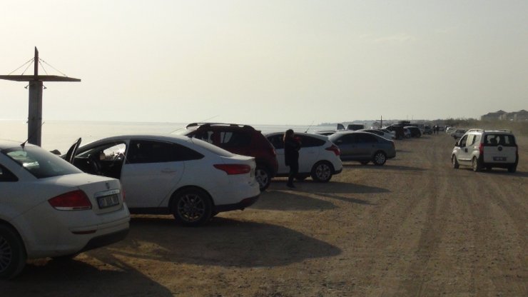 Sahilde ’pes’ dedirten görüntüler