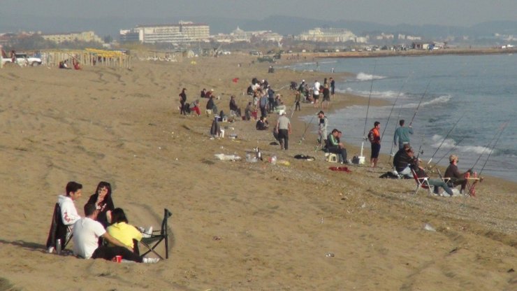 Sahilde ’pes’ dedirten görüntüler