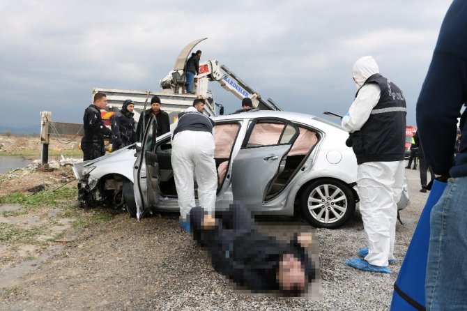 Kanala düşen şüphelinin cesedine ulaşıldı