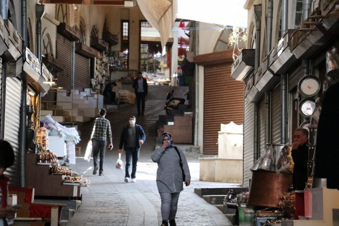 Kahramanmaraş Kapalı Çarşı sessizliğe büründü