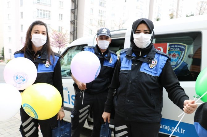 Şehit polis çocuklarına 23 Nisan sürprizi