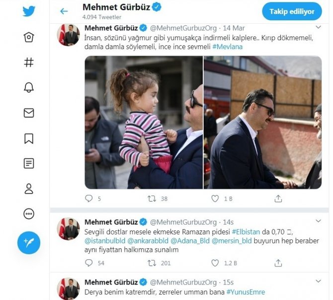 Başkan Gürbüz’ün ‘Ramazan pidesi’ çağrısı, trend topic oldu