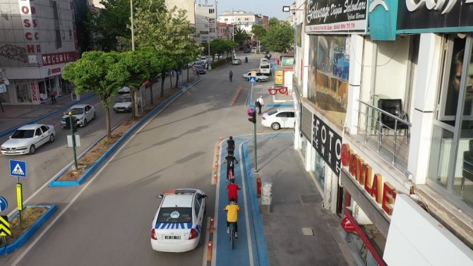 Elbistan'a 80 km bisiklet yolu yapıldı