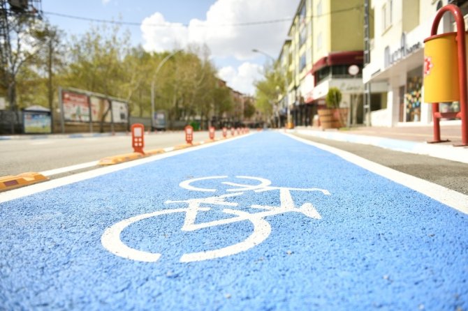 Elbistan'a 80 km bisiklet yolu yapıldı