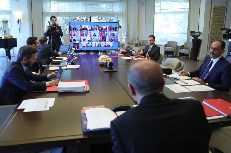Cumhurbaşkanlığı Kabinesi 9’uncu kez video konferansla toplandı