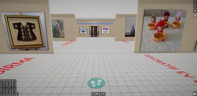 Elbistan’da kursiyerlerin el emeği sanal sergide görücüye çıktı