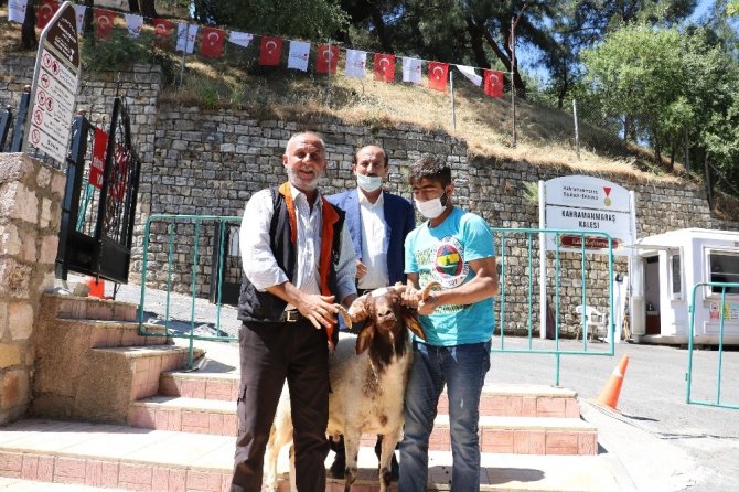 Kahramanmaraş Kalesinin açılışına sevindi, koç kurban etti