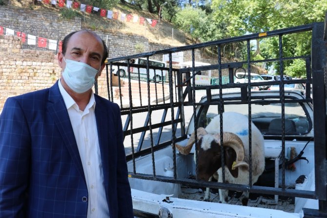 Kahramanmaraş Kalesinin açılışına sevindi, koç kurban etti