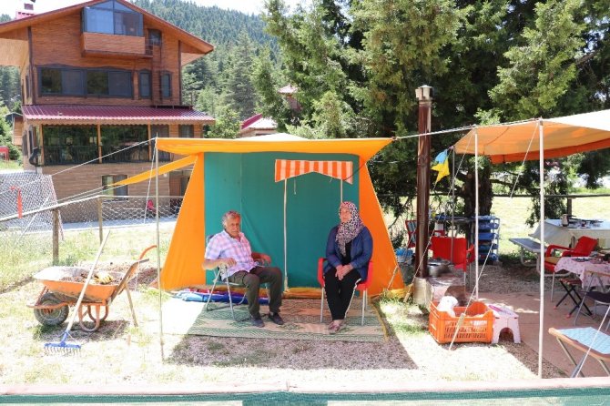 Koronadan kaçan Başkonuş Yaylası’na çıktı