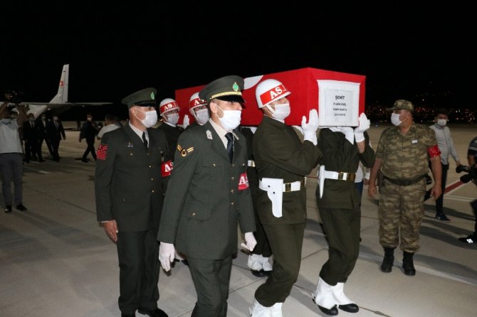 Şehidimizin cenazesi memleketine getirildi