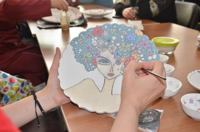 Elbistan’da çini kursu açıldı