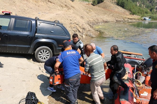 Barajda kaybolduktan 2 saat sonra kurtarıldı
