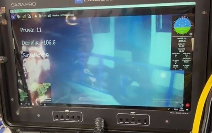 Van'da batan tekneden ilk görüntü