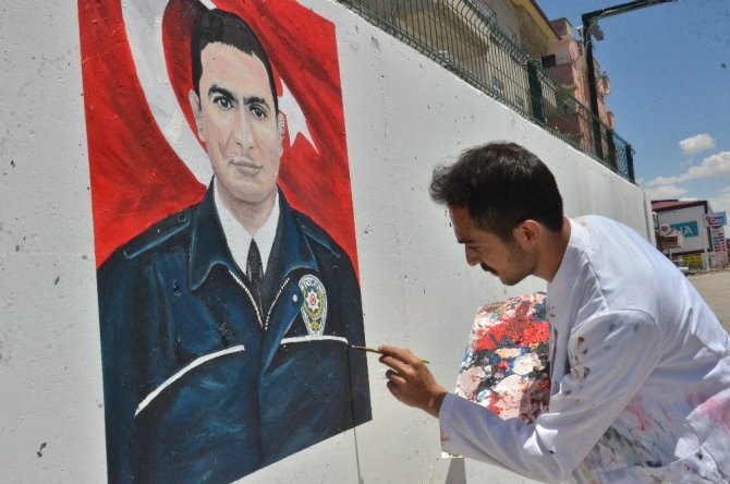 Elbistan’da şehit polisler için özel çalışma