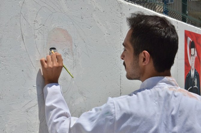 Elbistan’da şehit polisler için özel çalışma