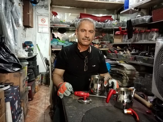 Kahramanmaraşlı sanatkar eski eşyalara yeniden hayat veriyor