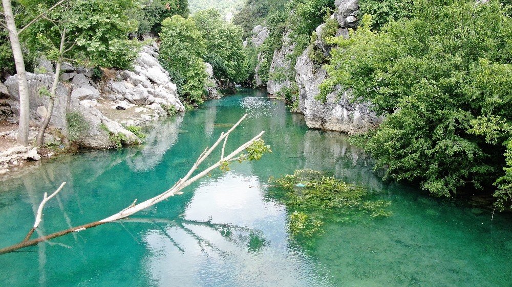 Mavi ve yeşilin buluştuğu yer ‘Kanlıbüvet Kanyonu’