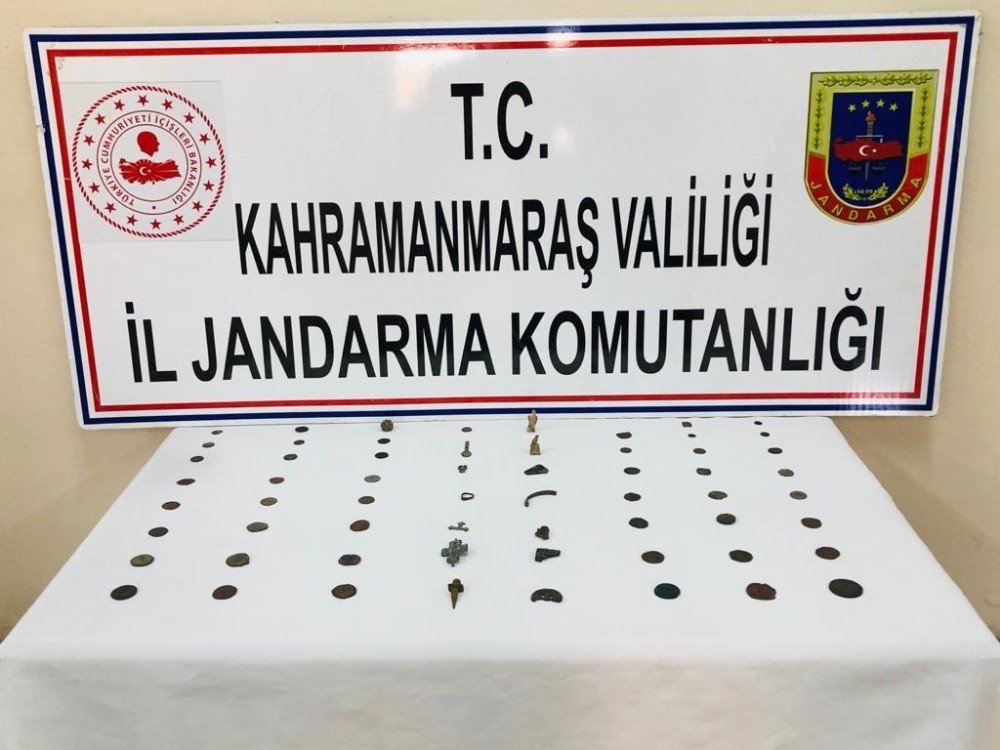 Kahramanmaraş’ta tarihi eser kaçakçılığına 1 gözaltı