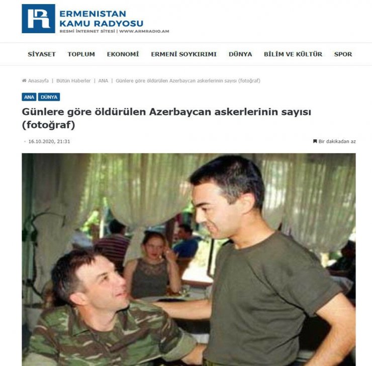 Ermenistan basınından skandal Serdar Ortaç paylaşımı