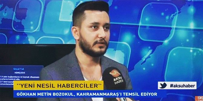 ''GÖKHAN METİN BOZOKUL'' TRT HABER'DE KAHRAMANMARAŞ'I TEMSİL EDİYOR